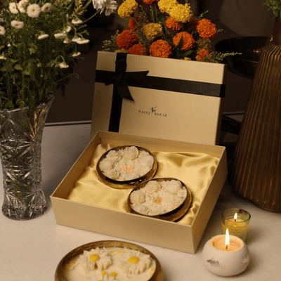 Personalised Floral Candle