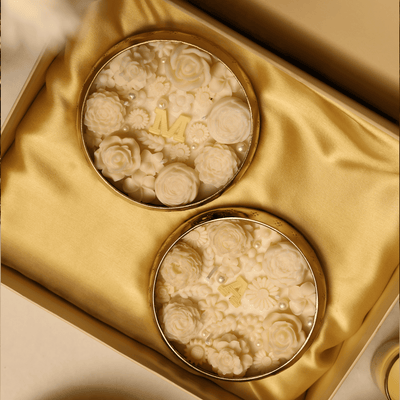 Personalised Floral Candle