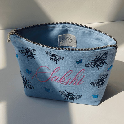 Bee pouch with Personalisation