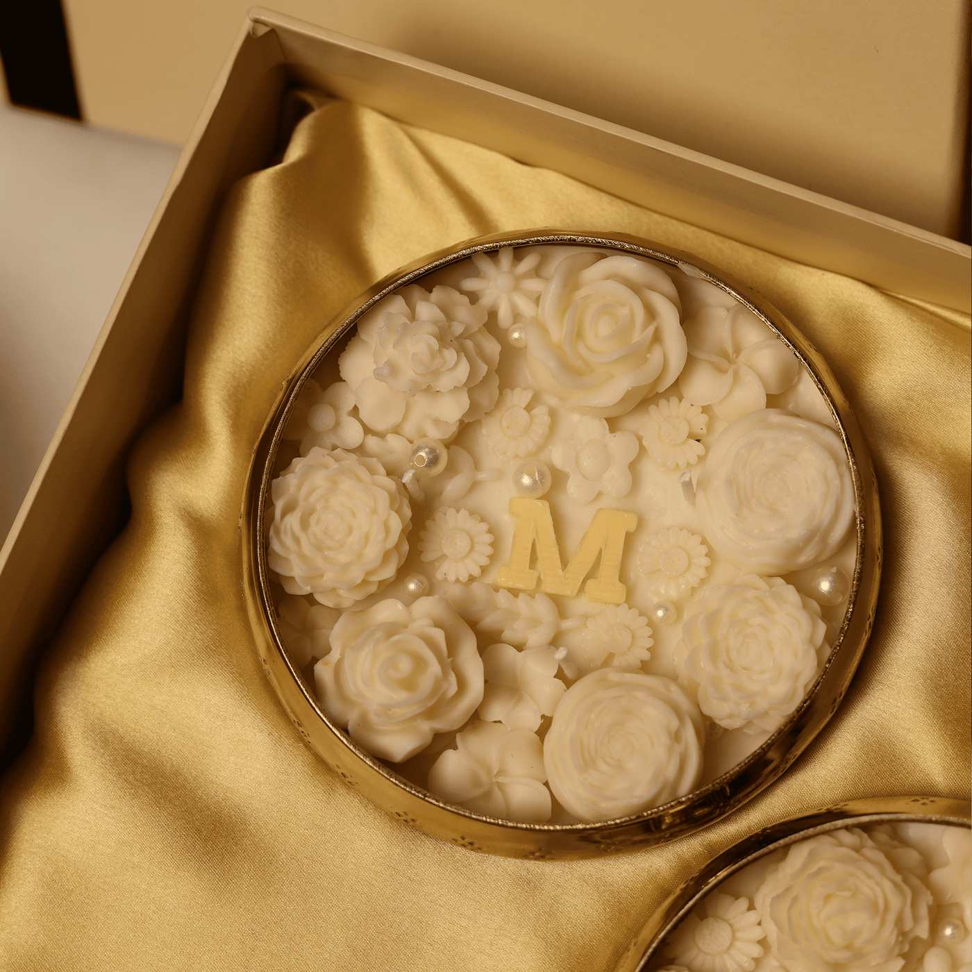 Personalised Floral Candle