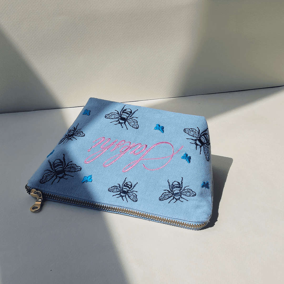 Bee pouch with Personalisation