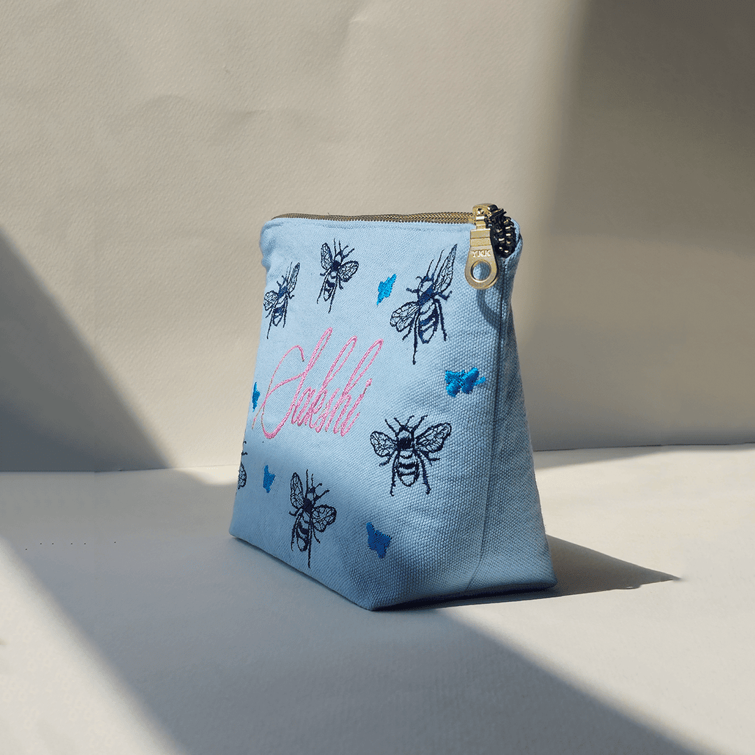 Bee pouch with Personalisation
