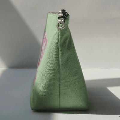 Good Vibes Embroidered Canvas Pouch