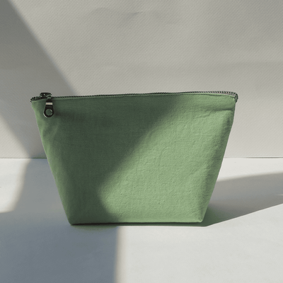 Good Vibes Embroidered Canvas Pouch