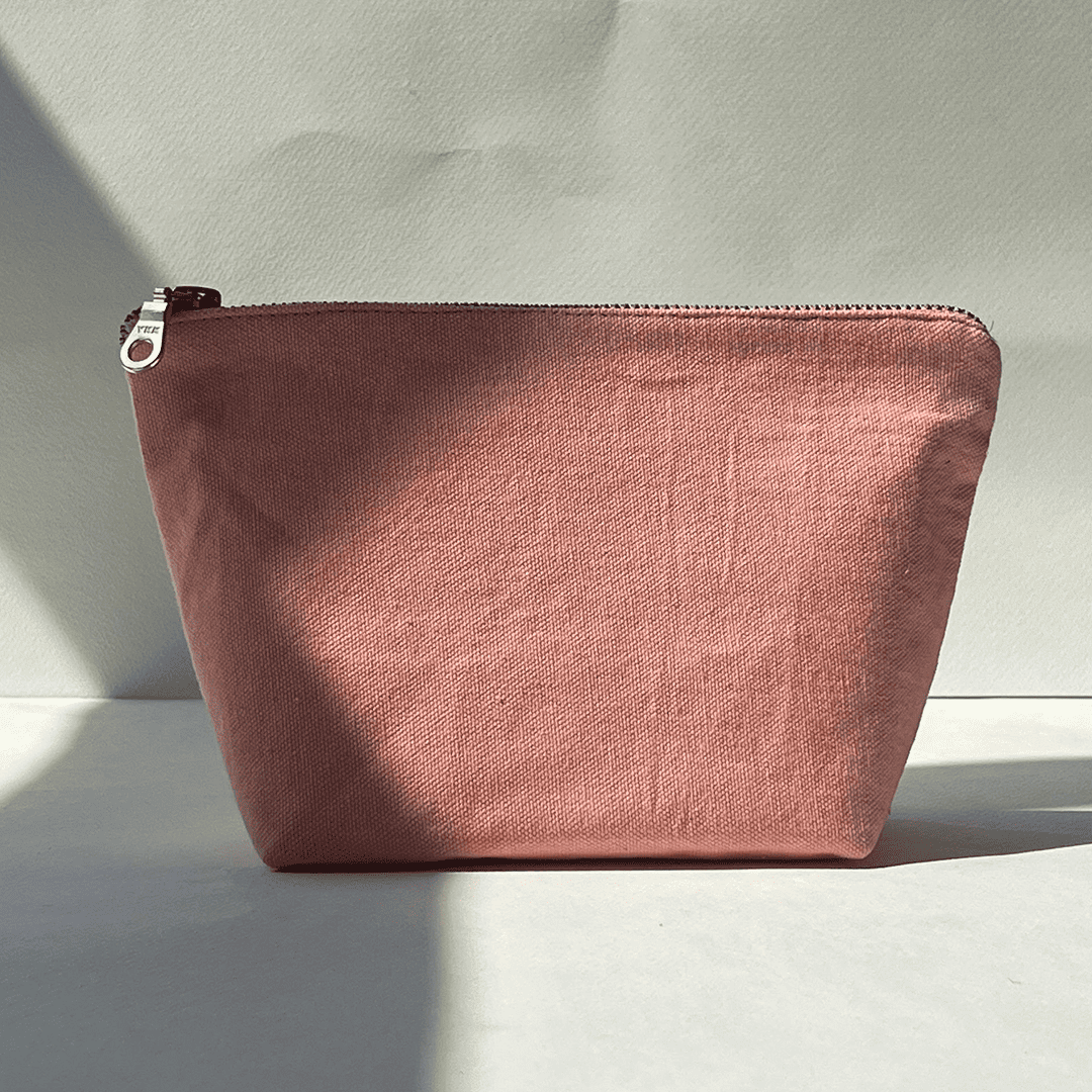 Enjoy every Moment' Embroidered Canvas Pouch