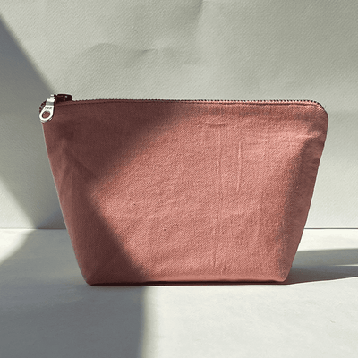 Enjoy every Moment' Embroidered Canvas Pouch