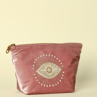 Evil Eye Luxe Pouch - Stylish Protection with Luxury Design