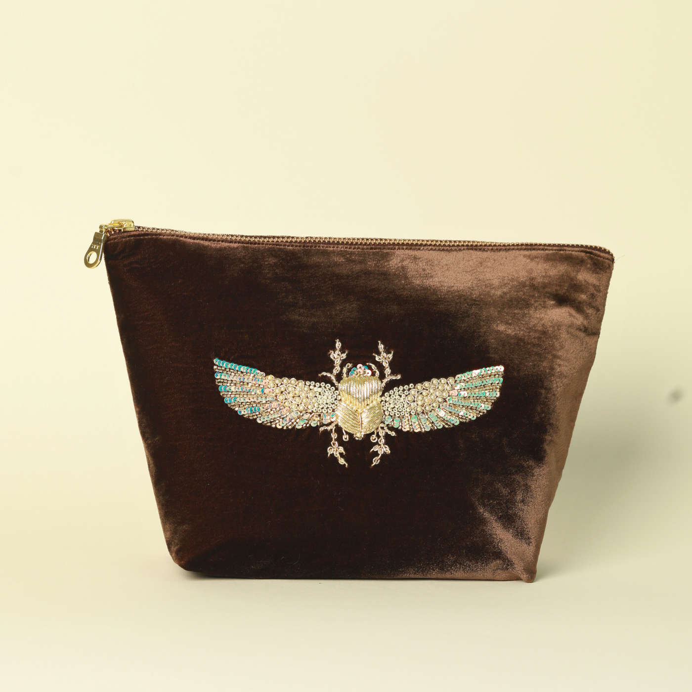 Beetle Hand-Embroidered Luxe Bag