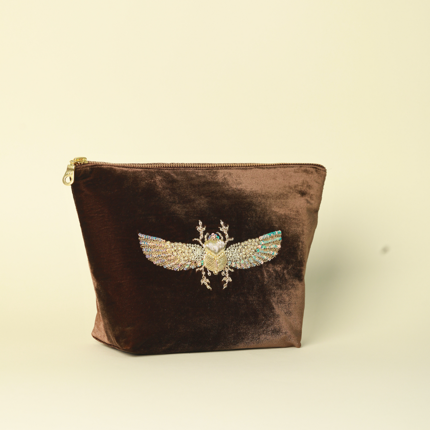 Beetle Hand-Embroidered Luxe Bag