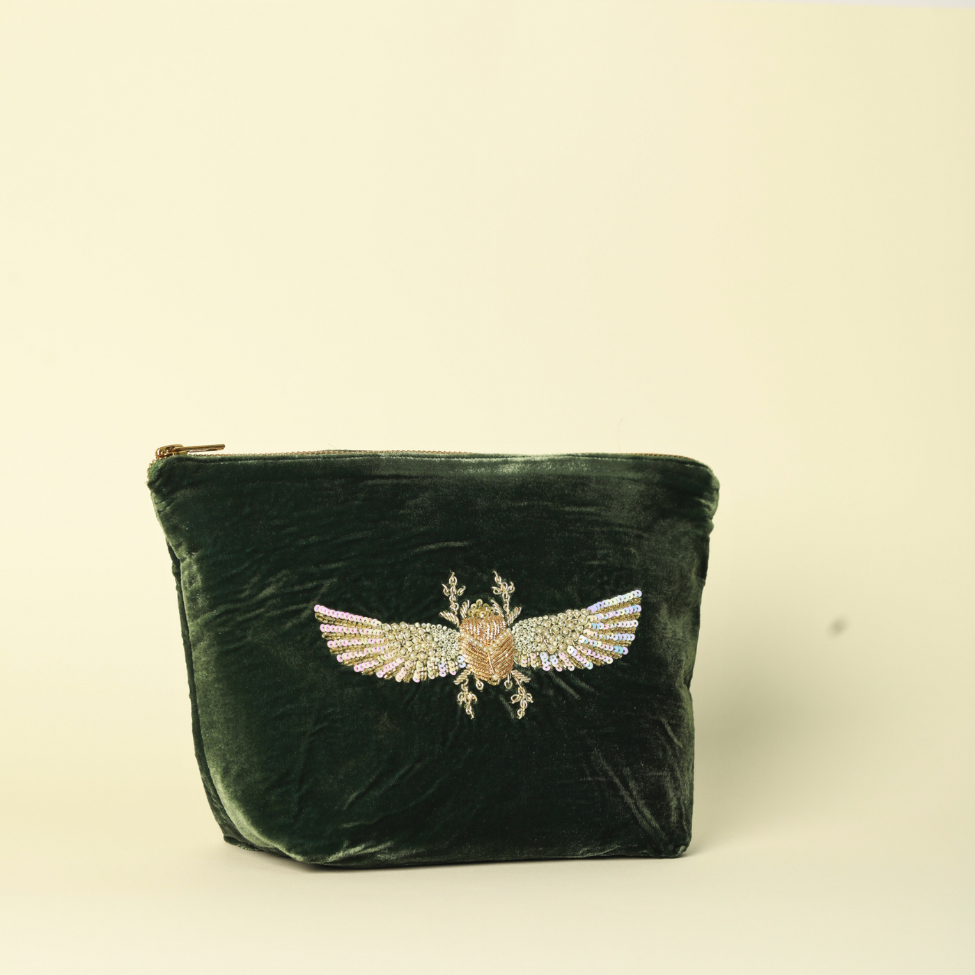 Beetle Hand-Embroidered Luxe Bag