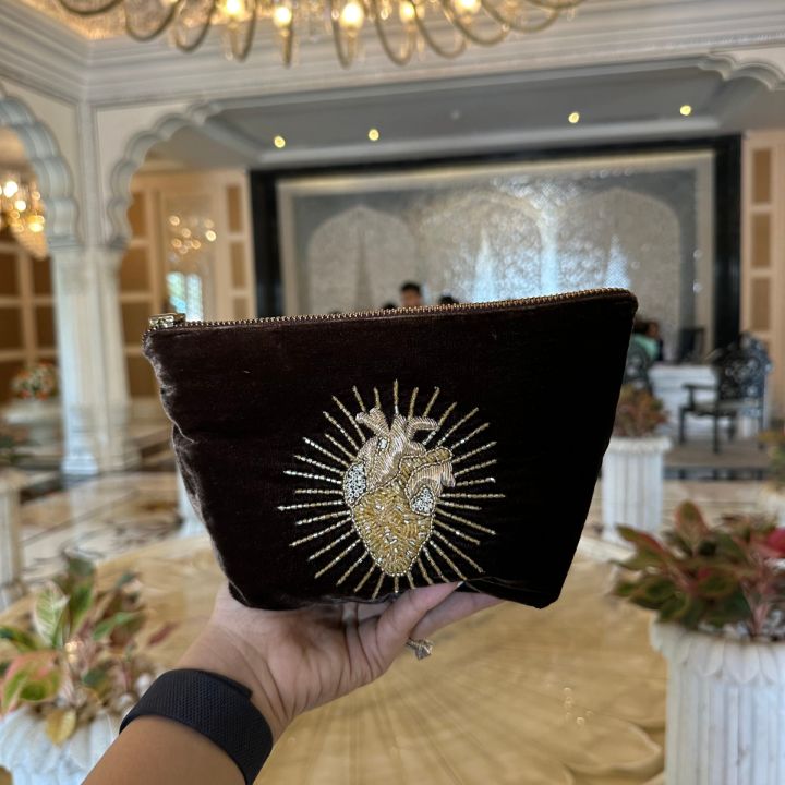 Heart of Gold Luxe pouch