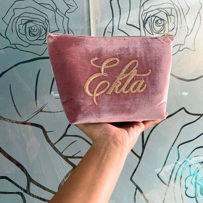 Customizable Luxe Vanity Pouch