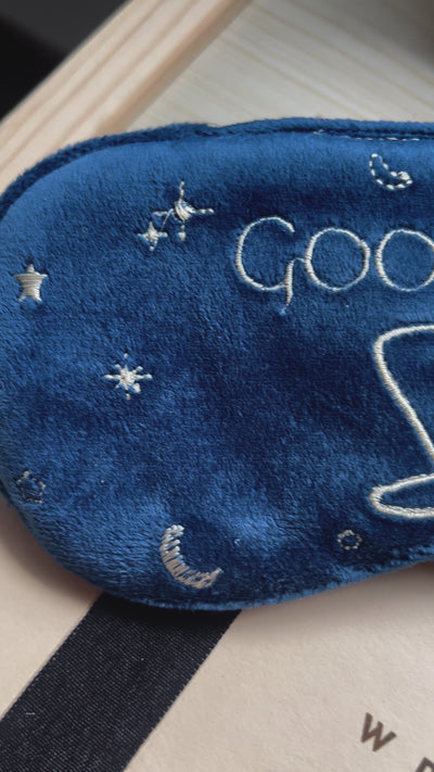 Good Night Personalized Eye Mask - Customizable Sleep Accessory